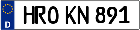 Trailer License Plate